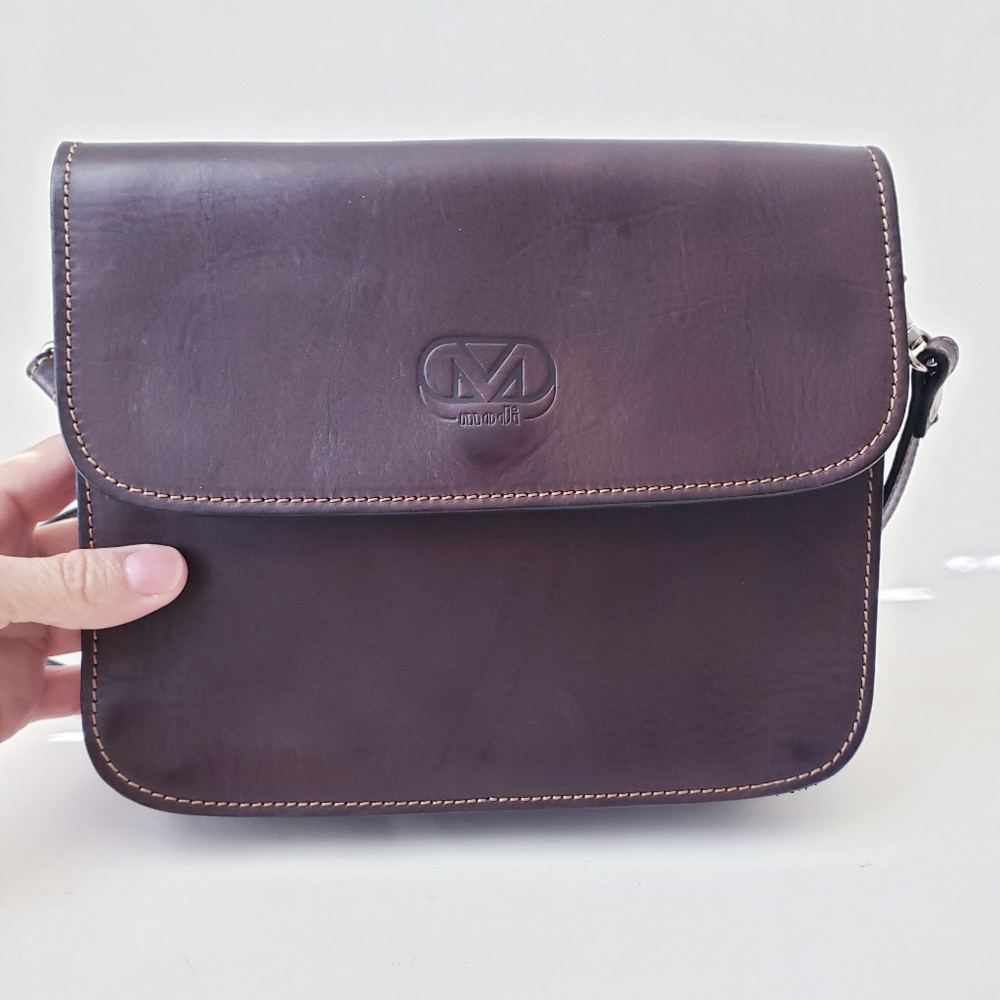Vintage Modi Dark Brown Leather Bag